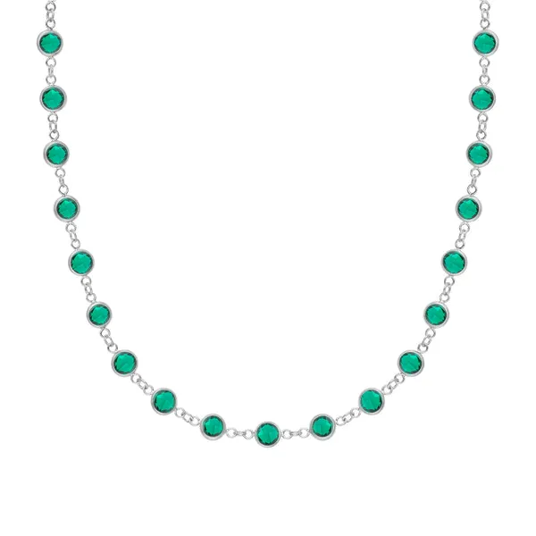 Personalized Newport Birthstone Necklace in 14k Gold sold by Haverhill