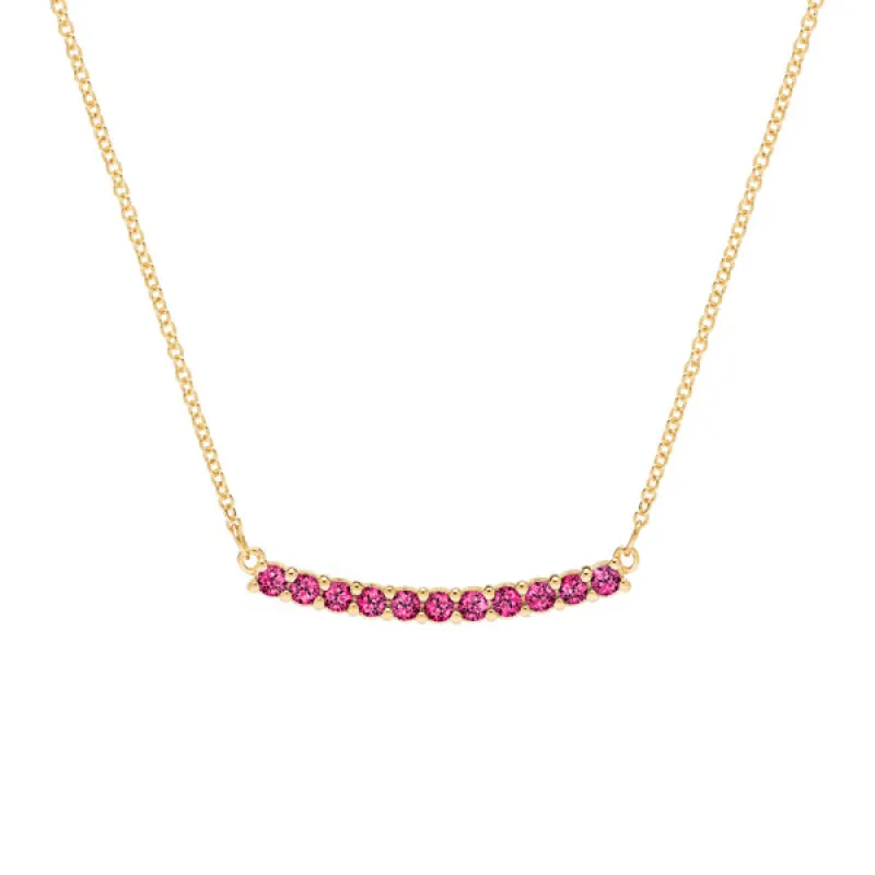 Personalized Rosecliff Bar Necklace in 14k Gold sold by Haverhill