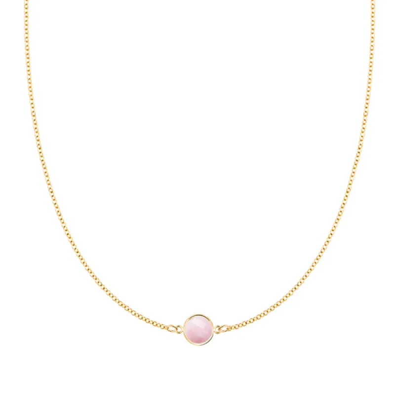 Personalized Grand 1 Birthstone Necklace in 14k Gold sold by Haverhill