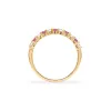 Rosecliff Diamond & Pink Tourmaline Stackable Ring in 14k Yellow Gold sold by Haverhill