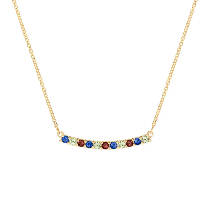 Personalized Rosecliff Bar Necklace in 14k Gold sold by Haverhill