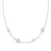 Personalized Classic 2 Letter & 2 Birthstone Necklace in 14k Gold (Double Spacing) sold by Haverhill