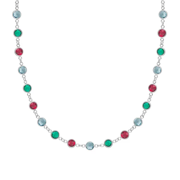 Personalized Newport Birthstone Necklace in 14k Gold sold by Haverhill