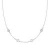 Personalized Classic 4 Birthstone Necklace in 14k Gold sold by Haverhill