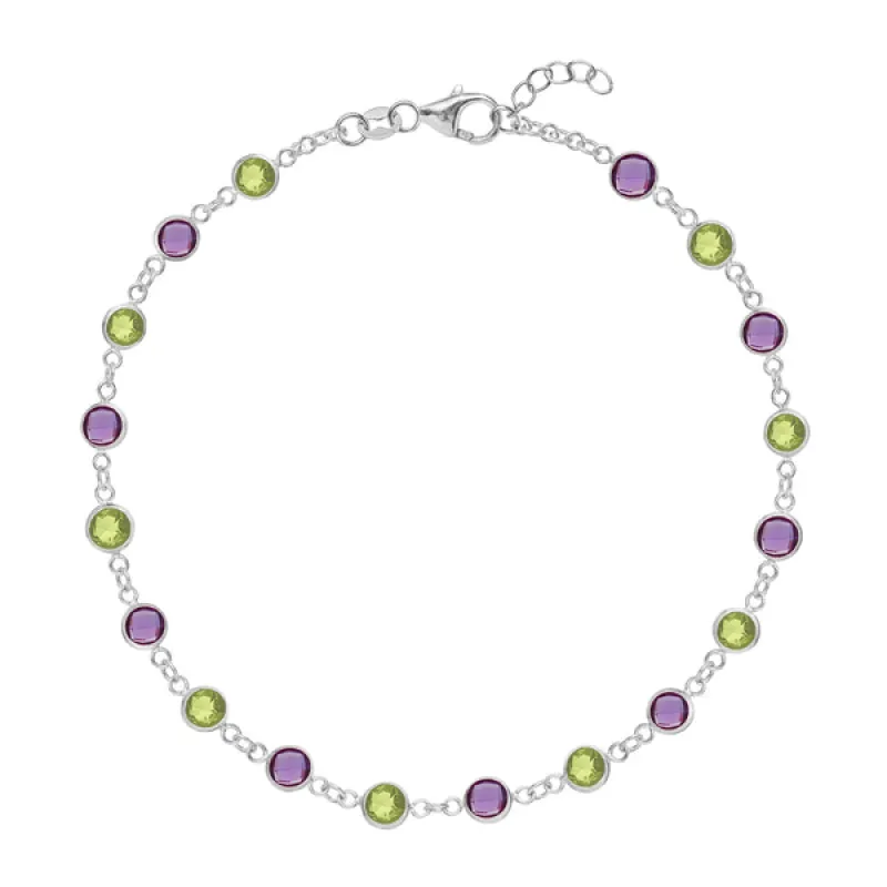 Personalized Newport Birthstone Bracelet in 14k Gold sold by Haverhill