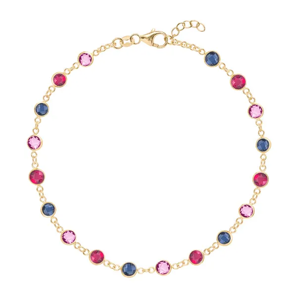 Personalized Newport Birthstone Bracelet in 14k Gold sold by Haverhill