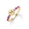 Personalized Rosecliff Letter Ring in 14k Gold sold by Haverhill