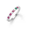 Personalized Rosecliff Birthstone Stackable Ring in 14k Gold sold by Haverhill