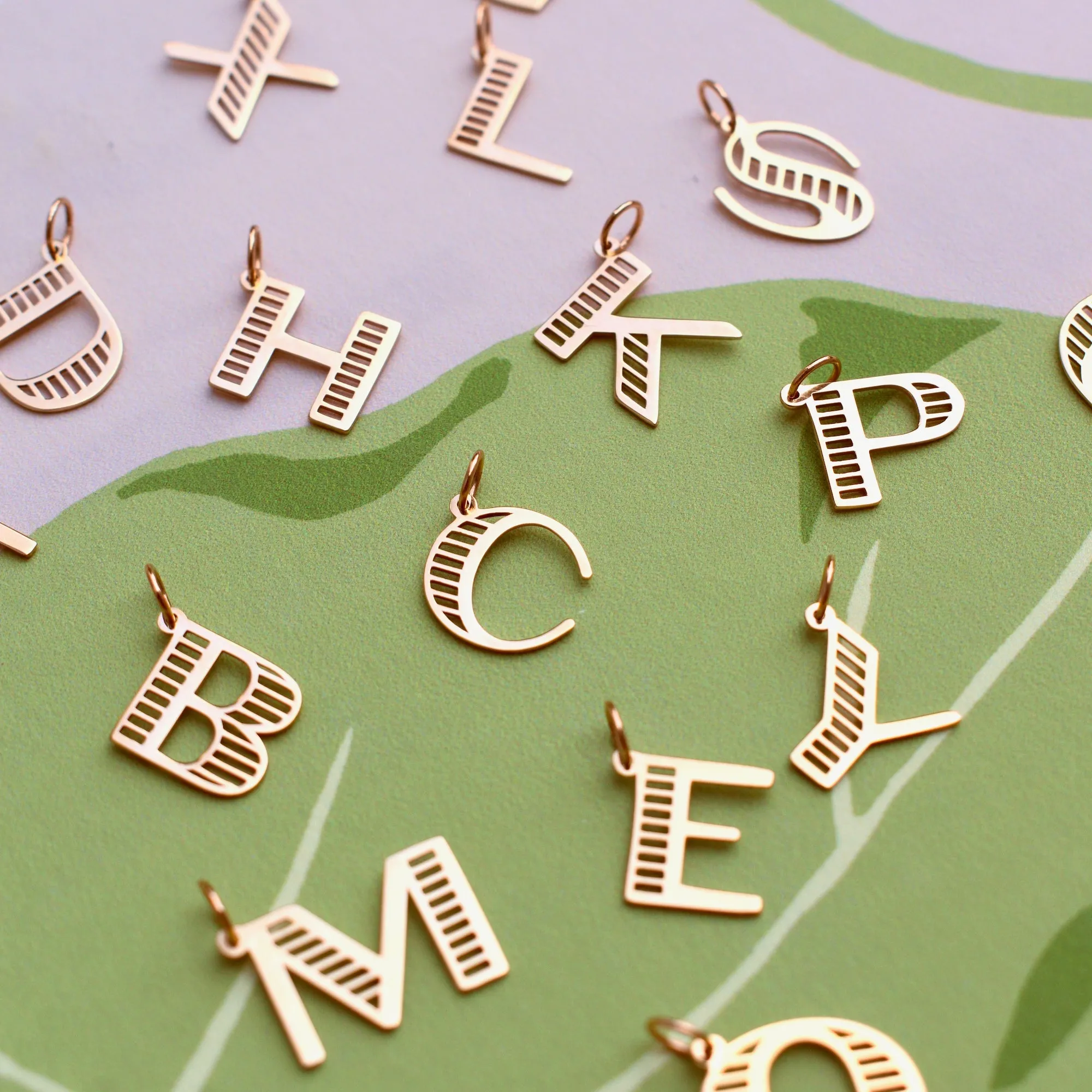 Personalized Essex Letter Pendant in 14k Gold sold by Haverhill product image thumbnail 3