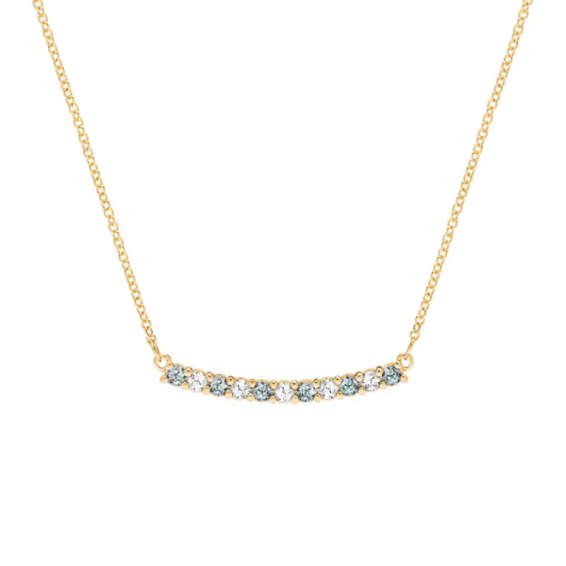 Personalized Rosecliff Bar Necklace in 14k Gold sold by Haverhill