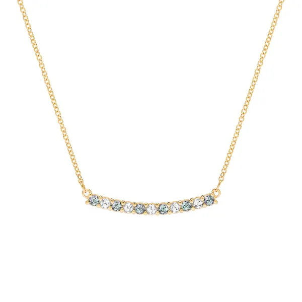 Personalized Rosecliff Bar Necklace in 14k Gold sold by Haverhill