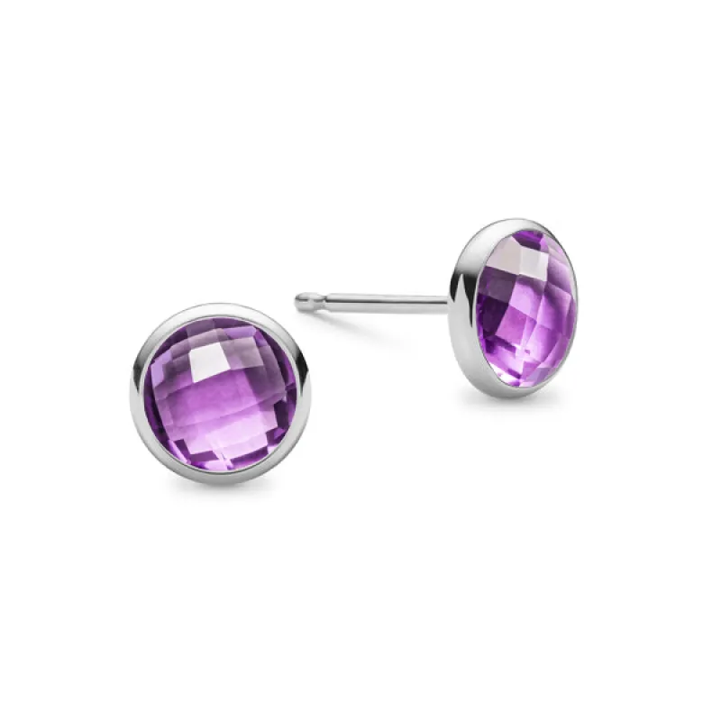 Grand Birthstone Stud Earrings in 14k Gold sold by Haverhill