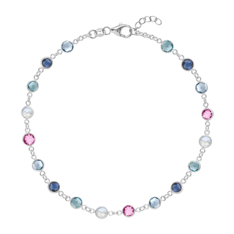 Personalized Newport Birthstone Bracelet in 14k Gold sold by Haverhill