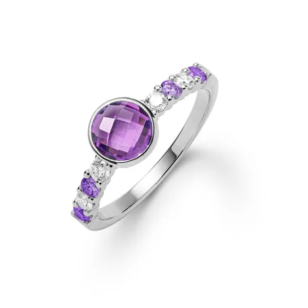 Rosecliff Grand Amethyst Ring in 14k Gold (February) sold by Haverhill
