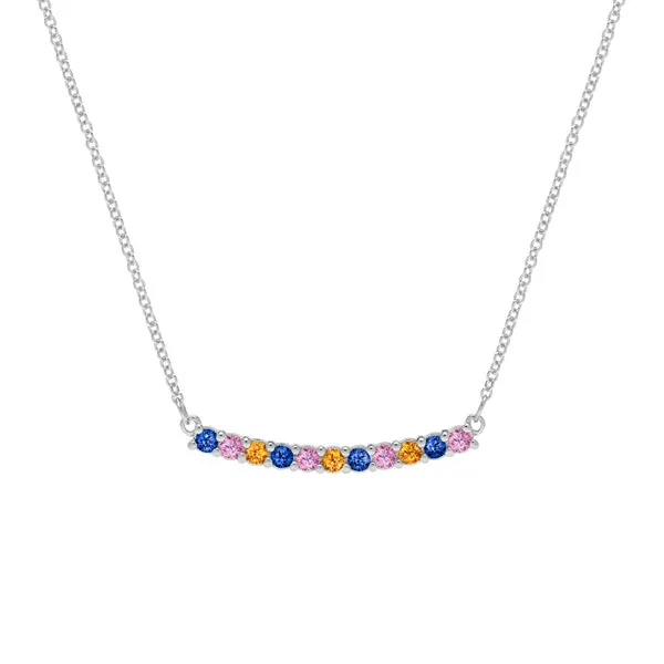 Personalized Rosecliff Bar Necklace in 14k Gold sold by Haverhill