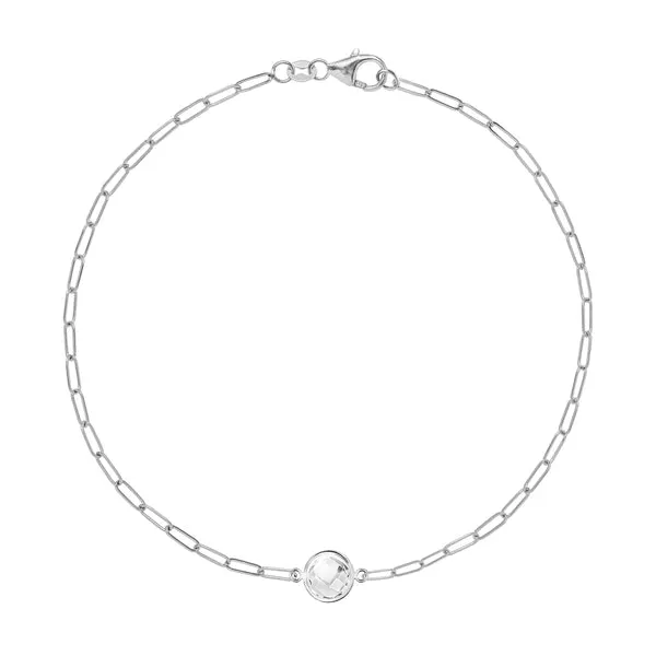 Personalized Grand 1 Birthstone Adelaide Mini Bracelet in 14k Gold sold by Haverhill