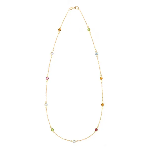 Personalized Bayberry 11 Birthstone Necklace in 14k Gold sold by Haverhill