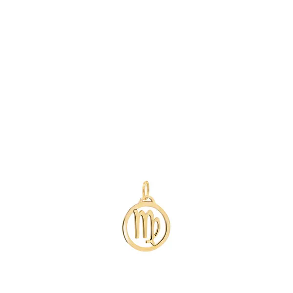 Personalized Zodiac Pendant in 14k Gold sold by Haverhill