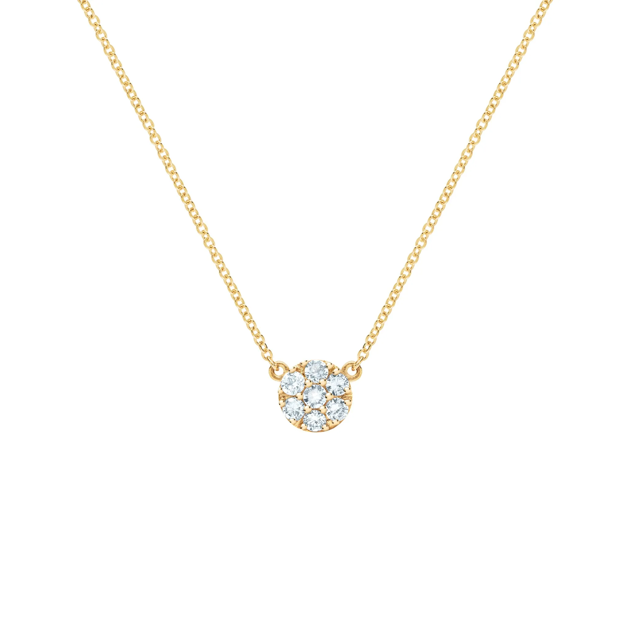 Rosecliff Aquamarine Mini Necklace in Solid 14k Gold (March) sold by Haverhill