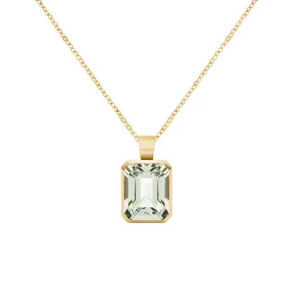 Warren Green Amethyst Pendant in 14k Gold (February) sold by Haverhill