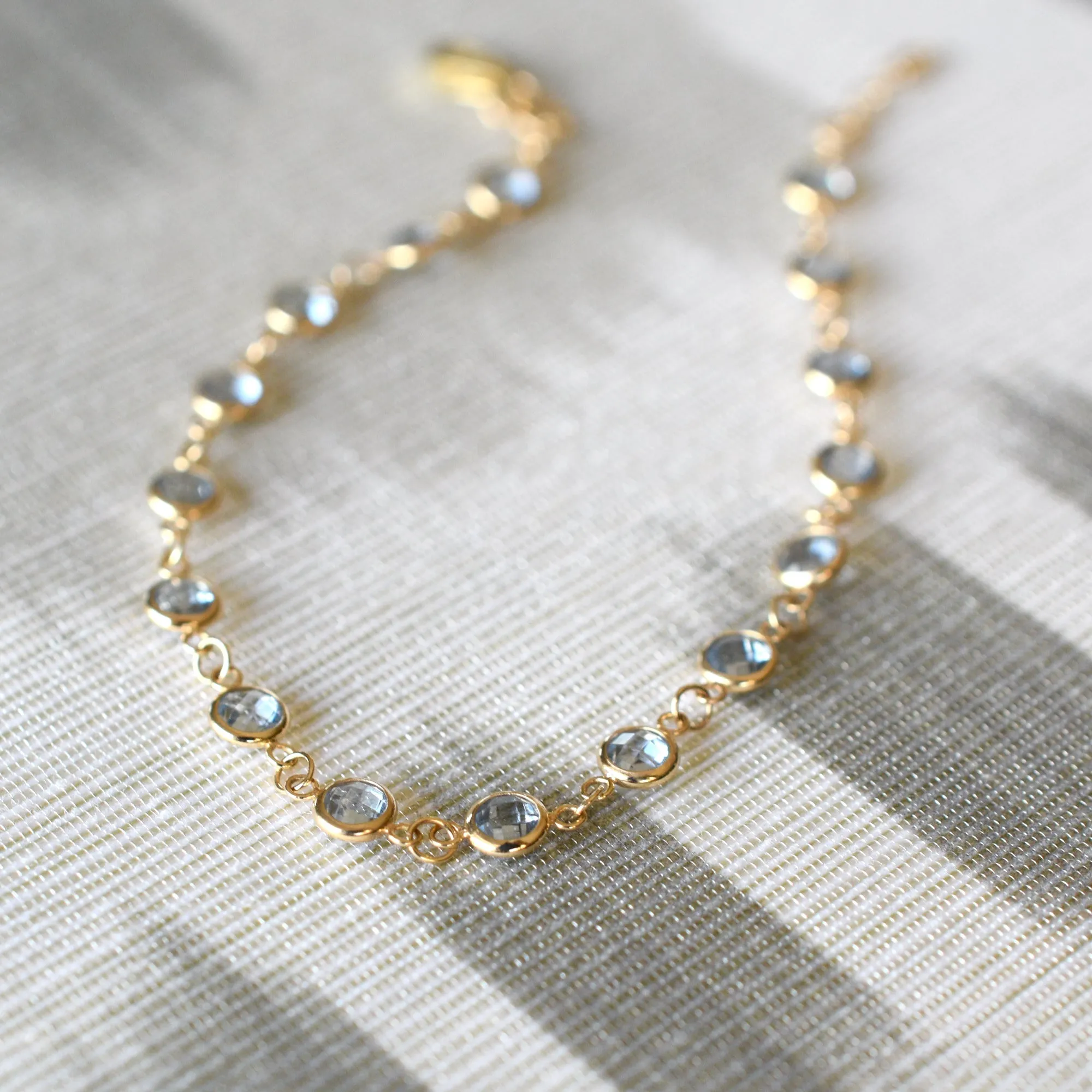 Personalized Newport Birthstone Bracelet in 14k Gold sold by Haverhill product image thumbnail 3