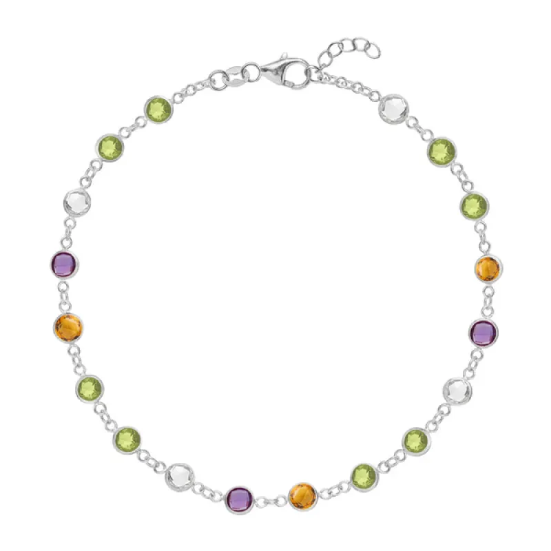 Personalized Newport Birthstone Bracelet in 14k Gold sold by Haverhill