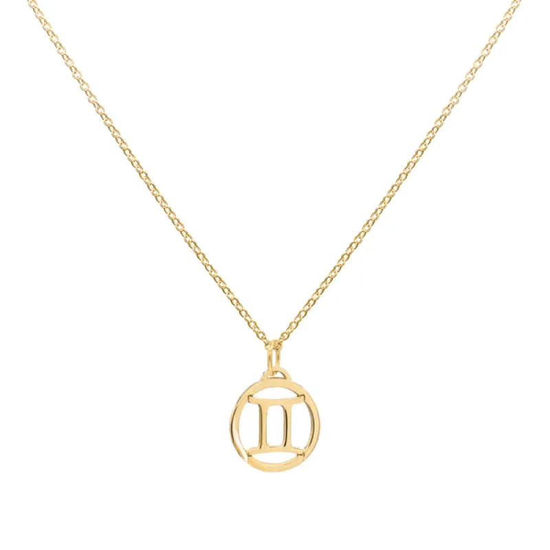 Personalized Zodiac Pendant in 14k Gold sold by Haverhill
