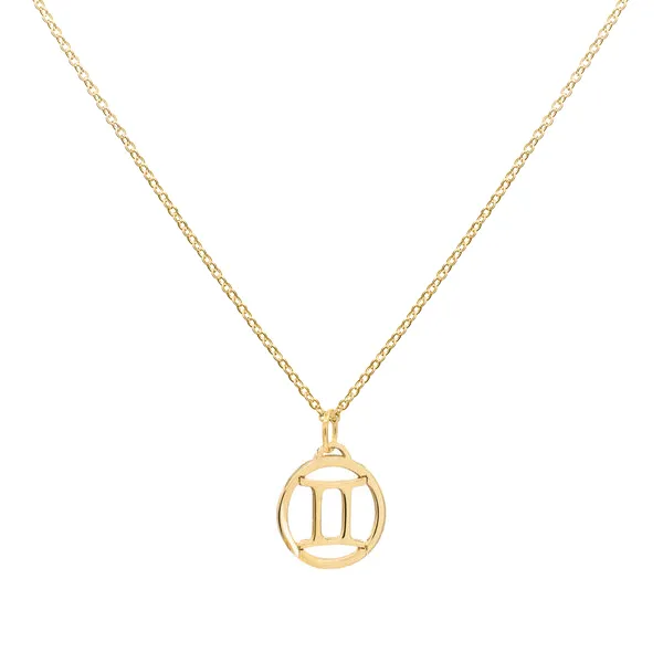 Personalized Zodiac Pendant in 14k Gold sold by Haverhill