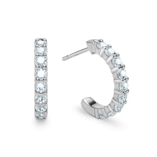 Personalized Rosecliff Birthstone Earrings in 14k Gold sold by Haverhill