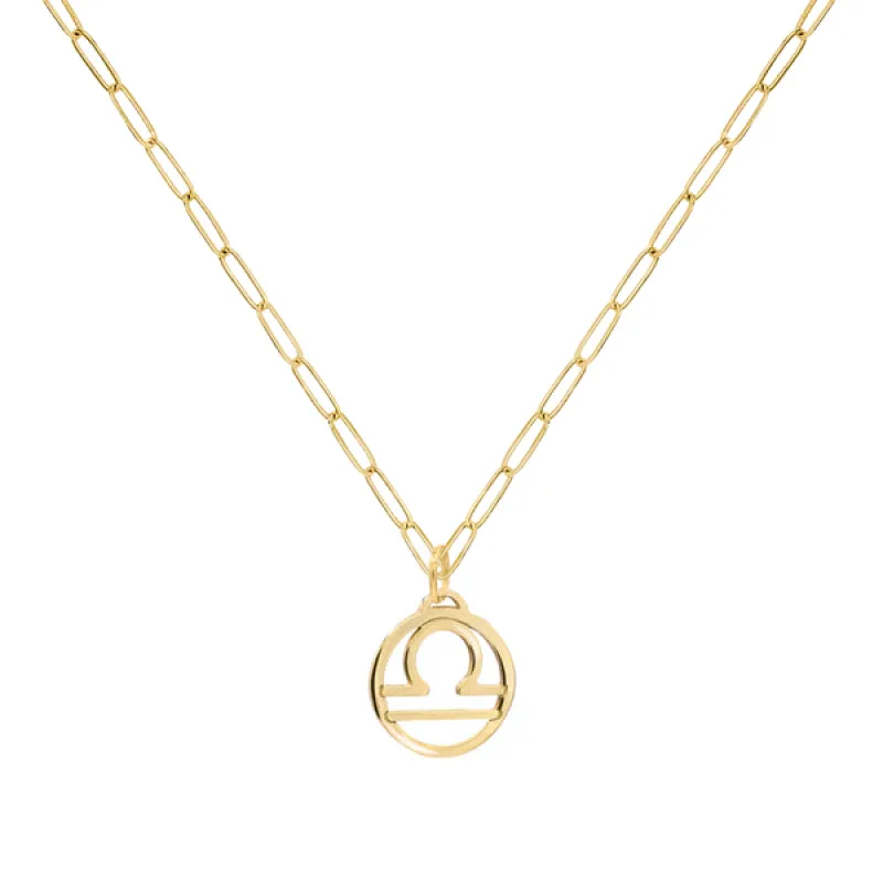 Personalized Zodiac Pendant in 14k Gold sold by Haverhill