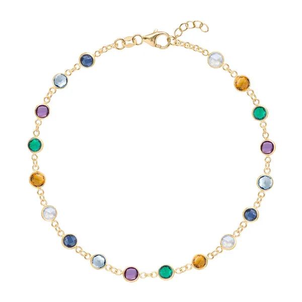 Personalized Newport Birthstone Bracelet in 14k Gold sold by Haverhill