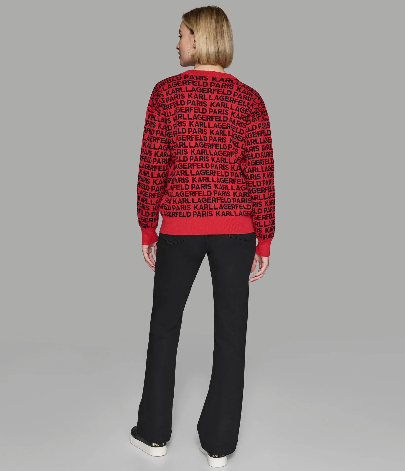 ALL OVER LOGO SWEATER sold by Karl Lagerfeld Paris product image thumbnail 2