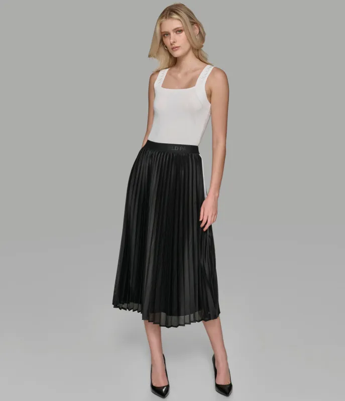 PLEATED MESH SKIRT sold by Karl Lagerfeld Paris