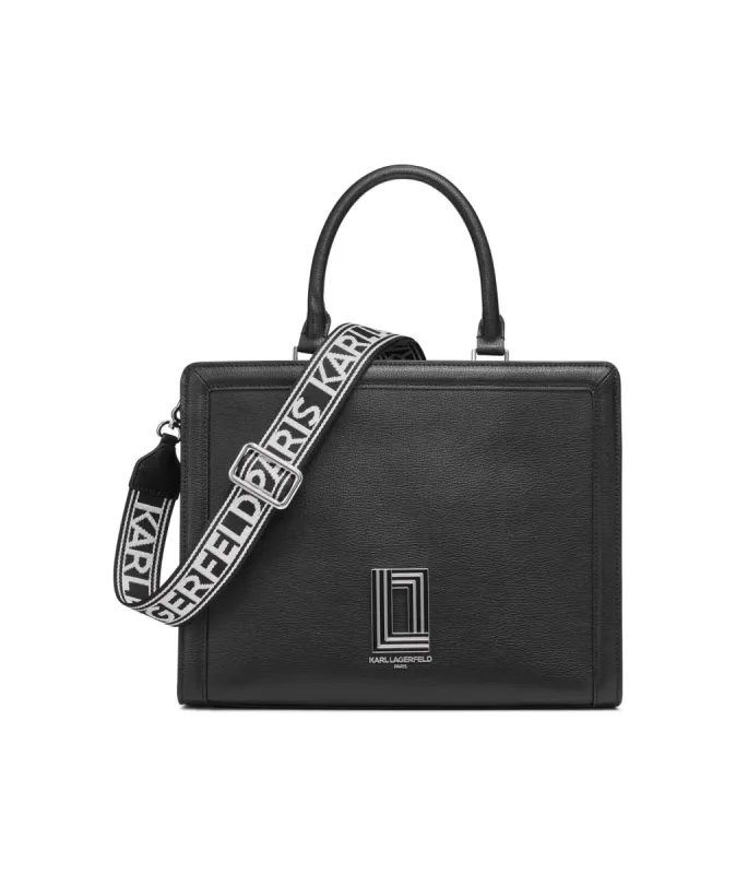 SIMONE LEATHER SATCHEL sold by Karl Lagerfeld Paris