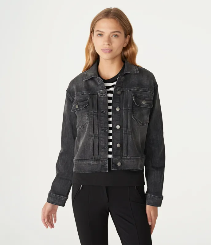 CROPPED DENIM JACKET sold by Karl Lagerfeld Paris