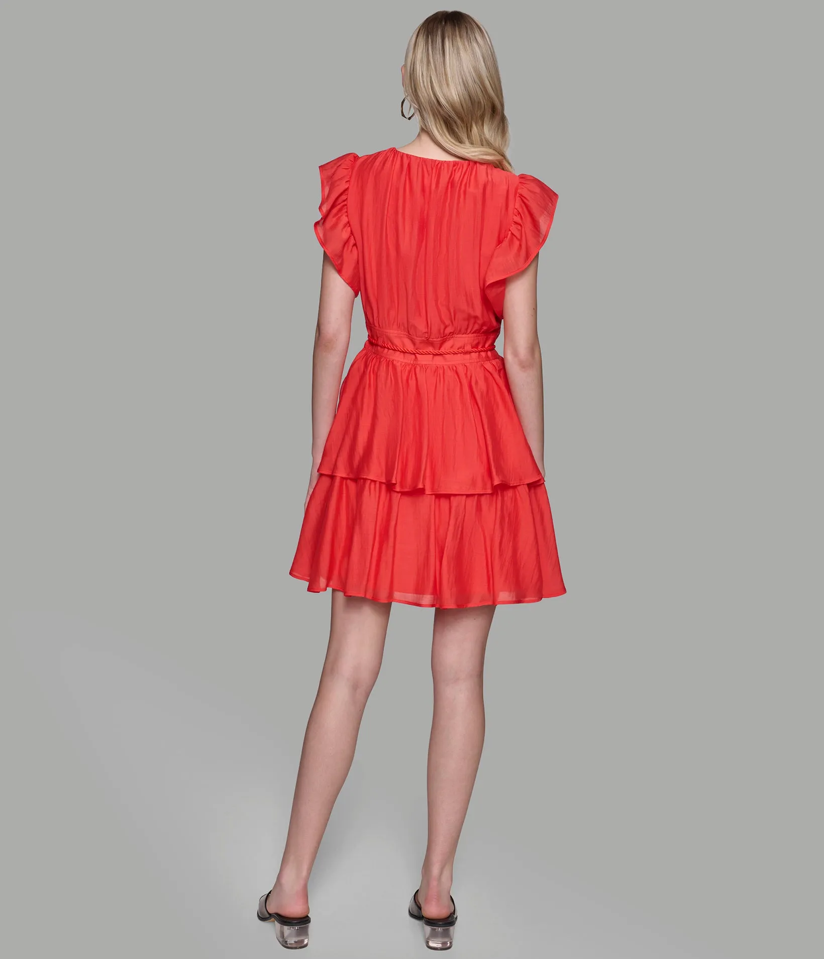 TIERED FIT & FLARE DRESS sold by Karl Lagerfeld Paris product image thumbnail 2