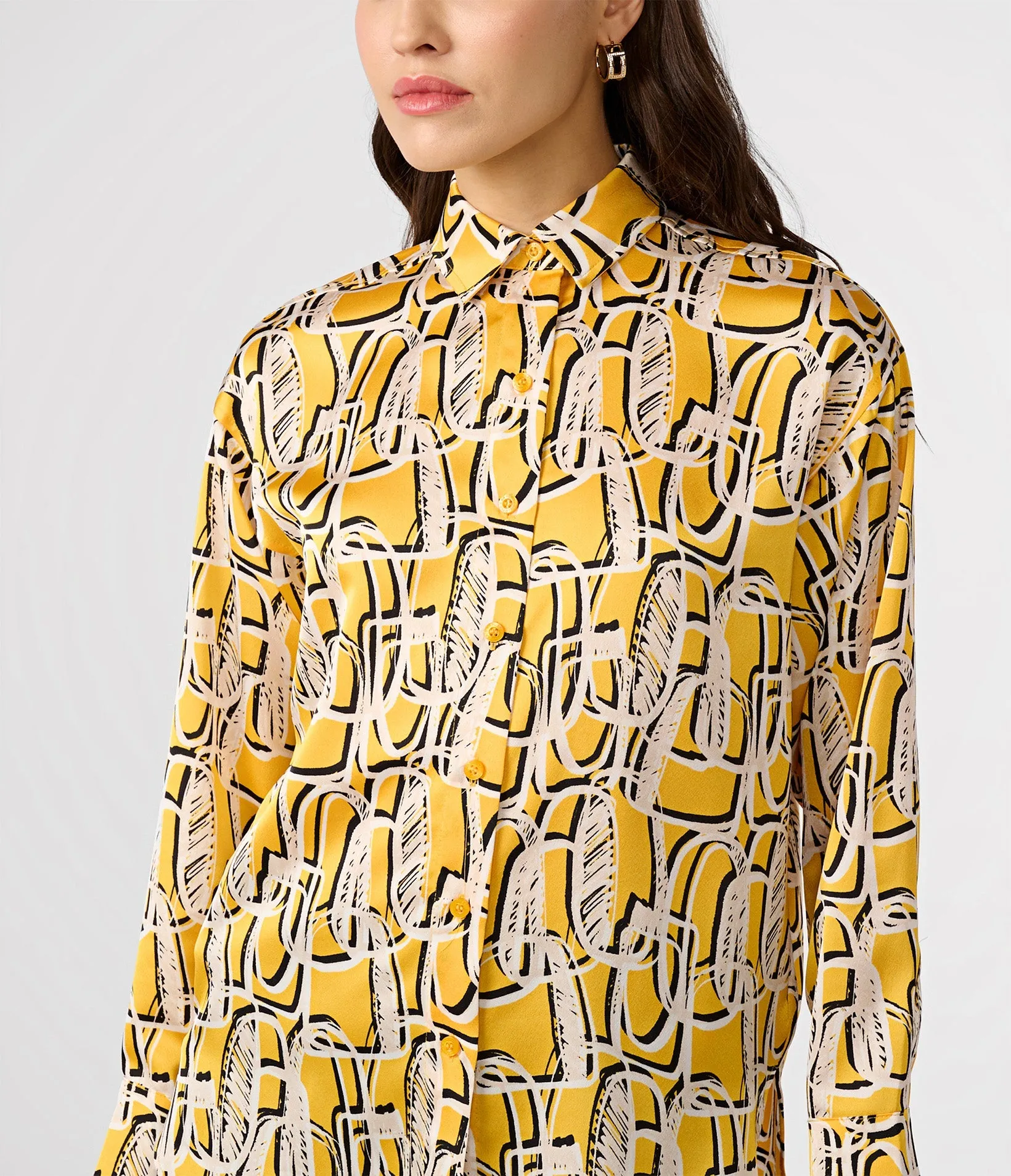 SILKY PRINTED BLOUSE sold by Karl Lagerfeld Paris product image thumbnail 3