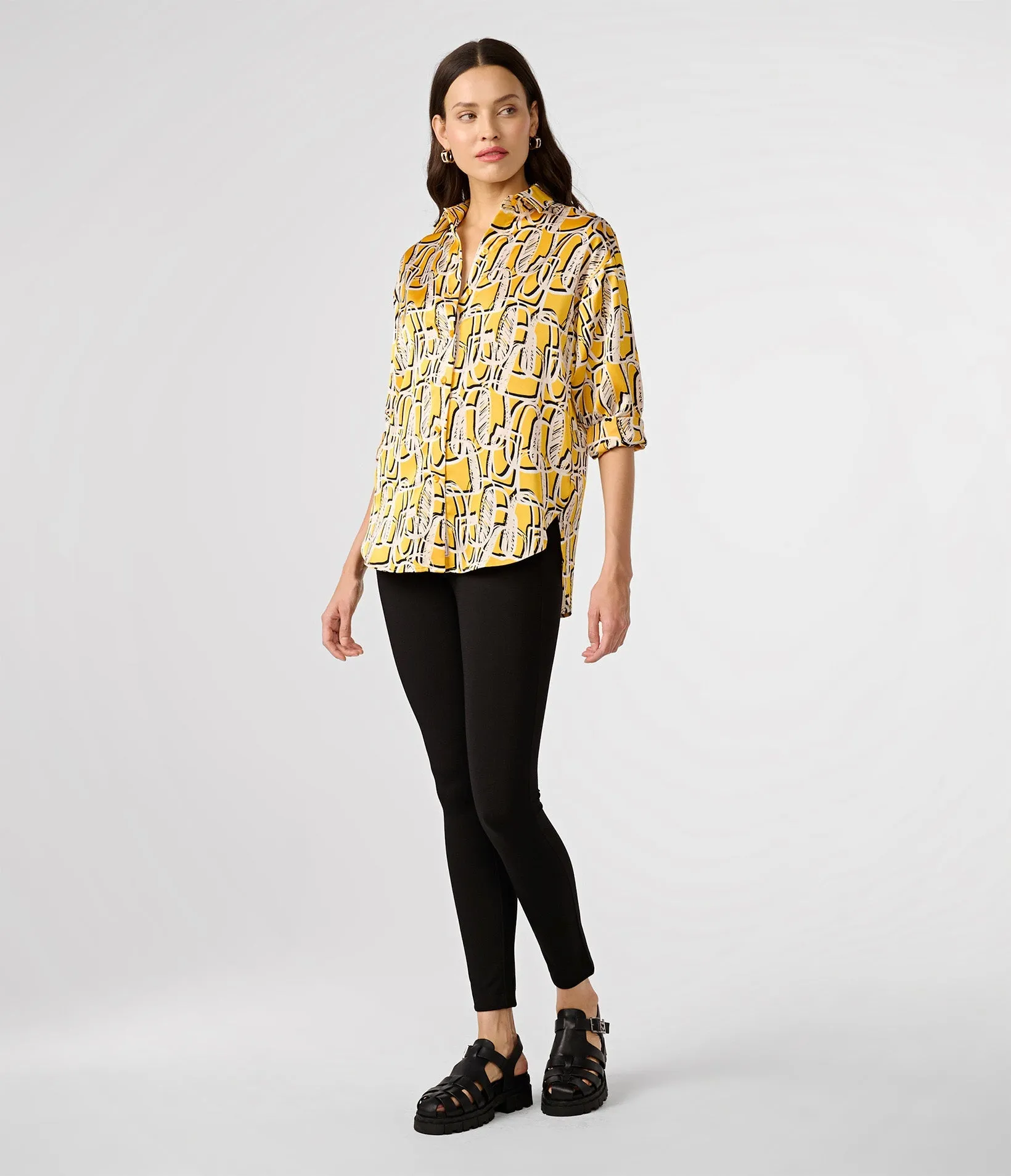 SILKY PRINTED BLOUSE sold by Karl Lagerfeld Paris product image thumbnail 4
