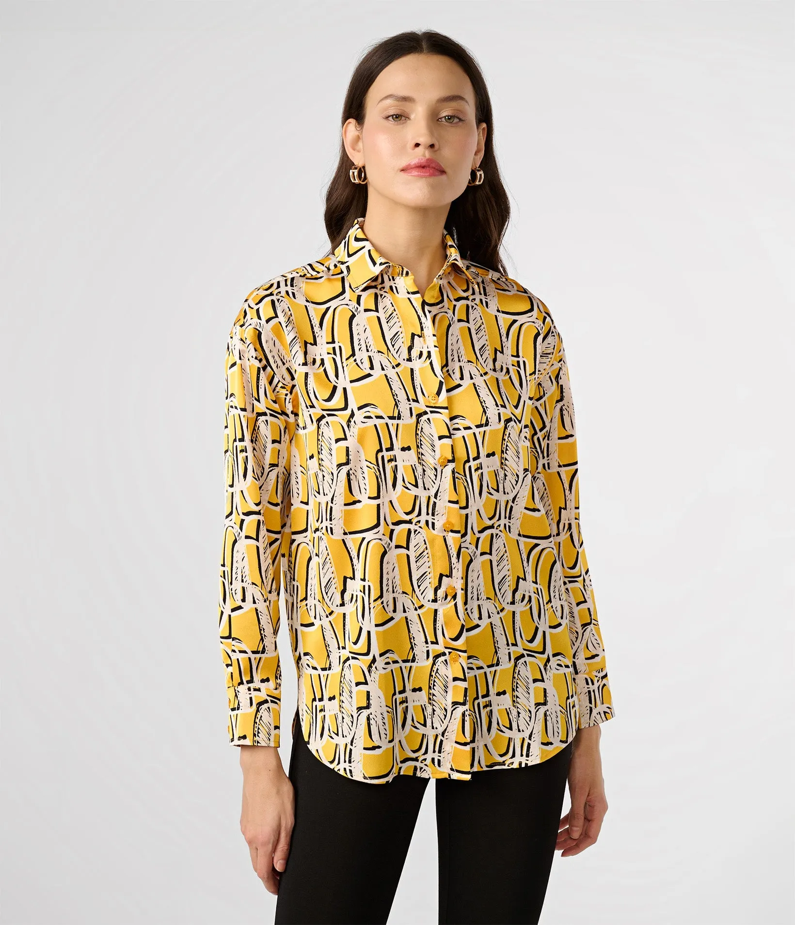 SILKY PRINTED BLOUSE sold by Karl Lagerfeld Paris product image thumbnail 5