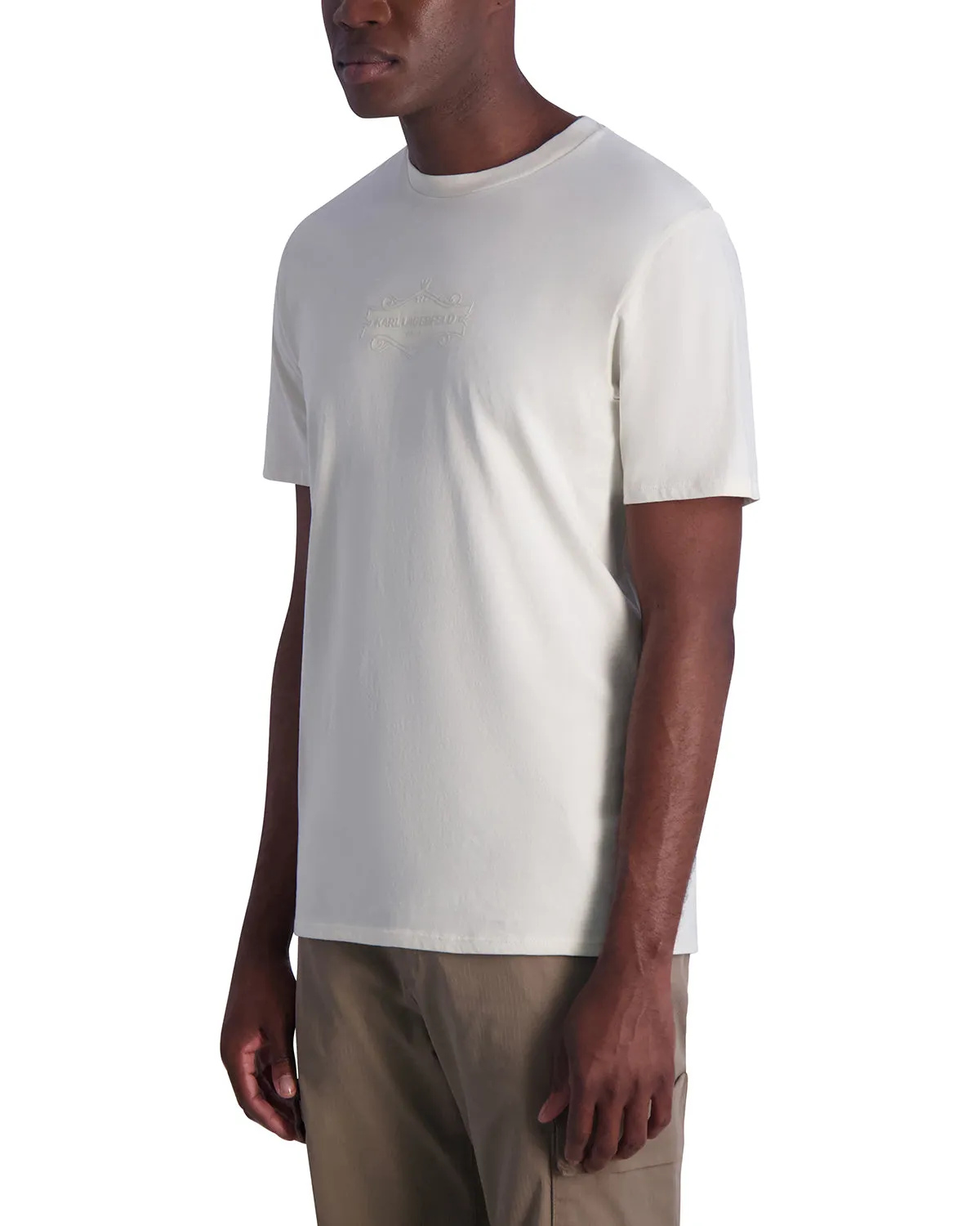 RUBBERIZED ROYAL LOGO T-SHIRT sold by Karl Lagerfeld Paris product image thumbnail 3