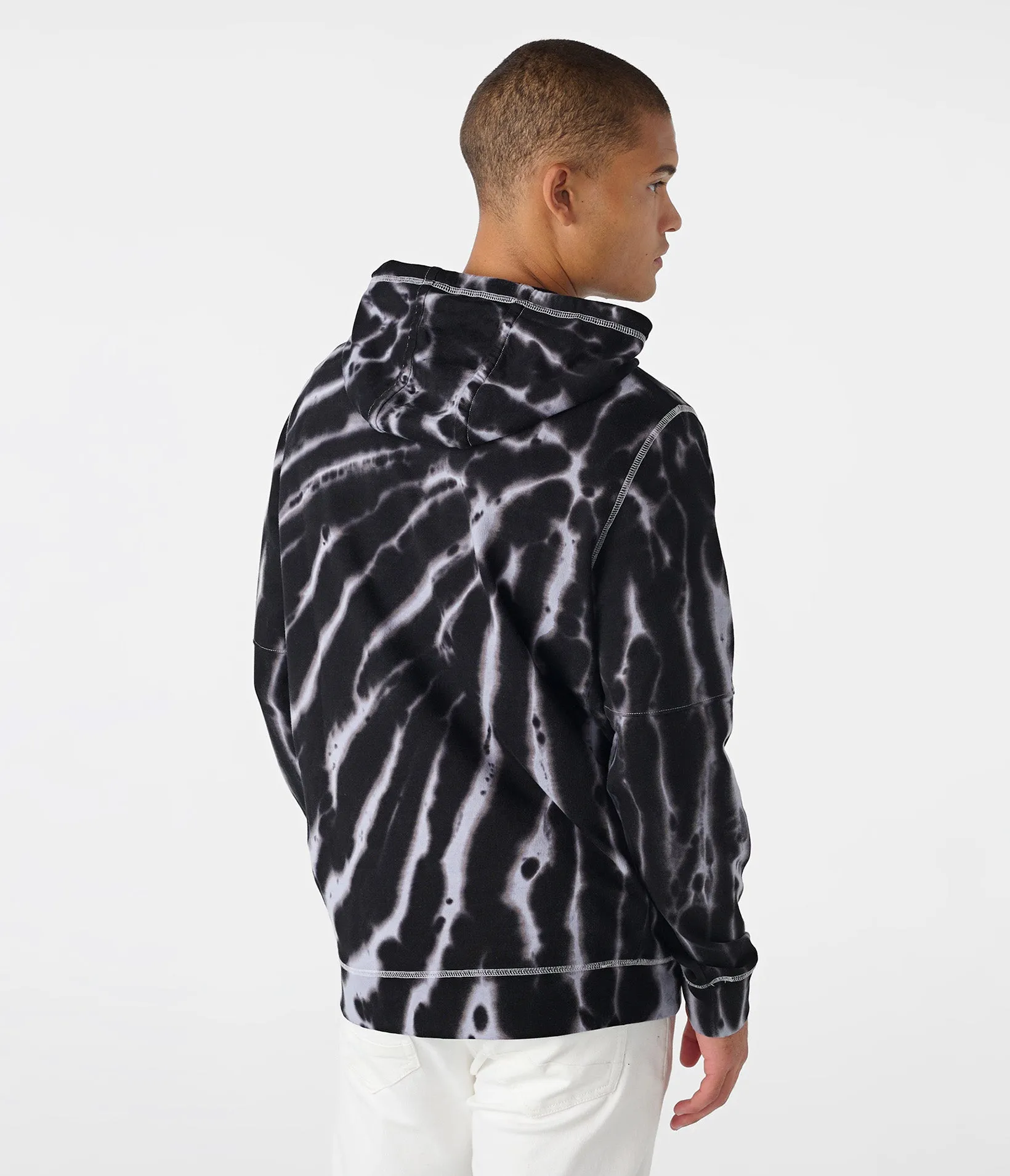 LOGO PATCH TIE DYE HOODIE sold by Karl Lagerfeld Paris product image thumbnail 2