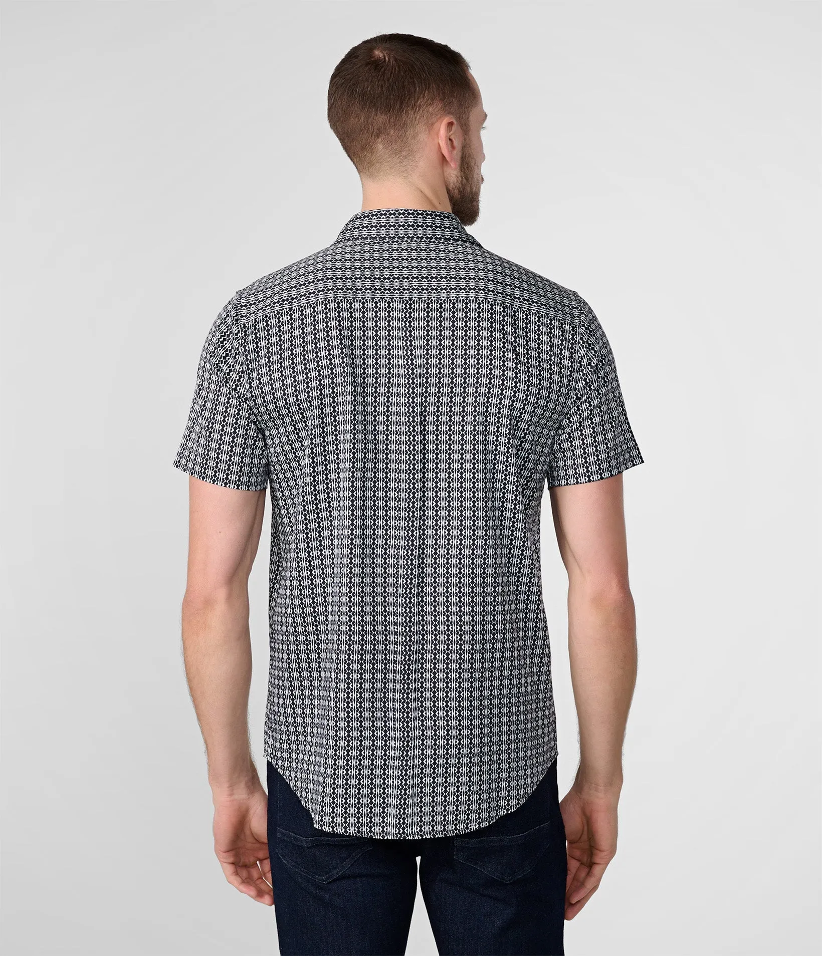 TRIBAL STRIPE SHORT SLEEVE SHIRT sold by Karl Lagerfeld Paris product image thumbnail 2