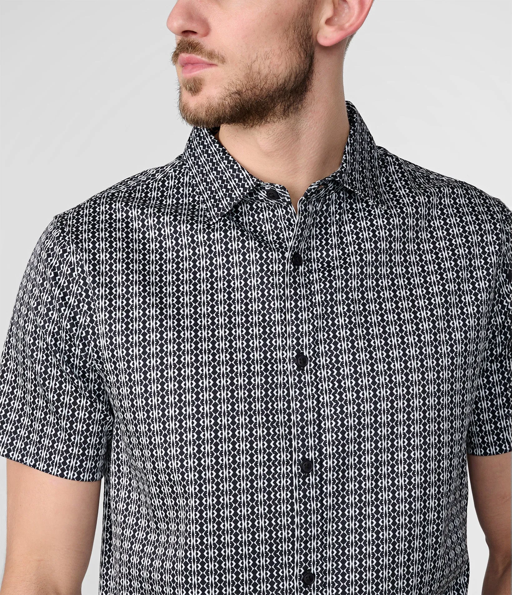 TRIBAL STRIPE SHORT SLEEVE SHIRT sold by Karl Lagerfeld Paris product image thumbnail 3