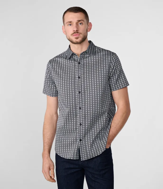 TRIBAL STRIPE SHORT SLEEVE SHIRT sold by Karl Lagerfeld Paris