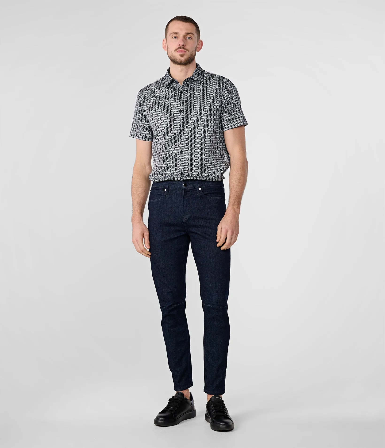 TRIBAL STRIPE SHORT SLEEVE SHIRT sold by Karl Lagerfeld Paris product image thumbnail 4