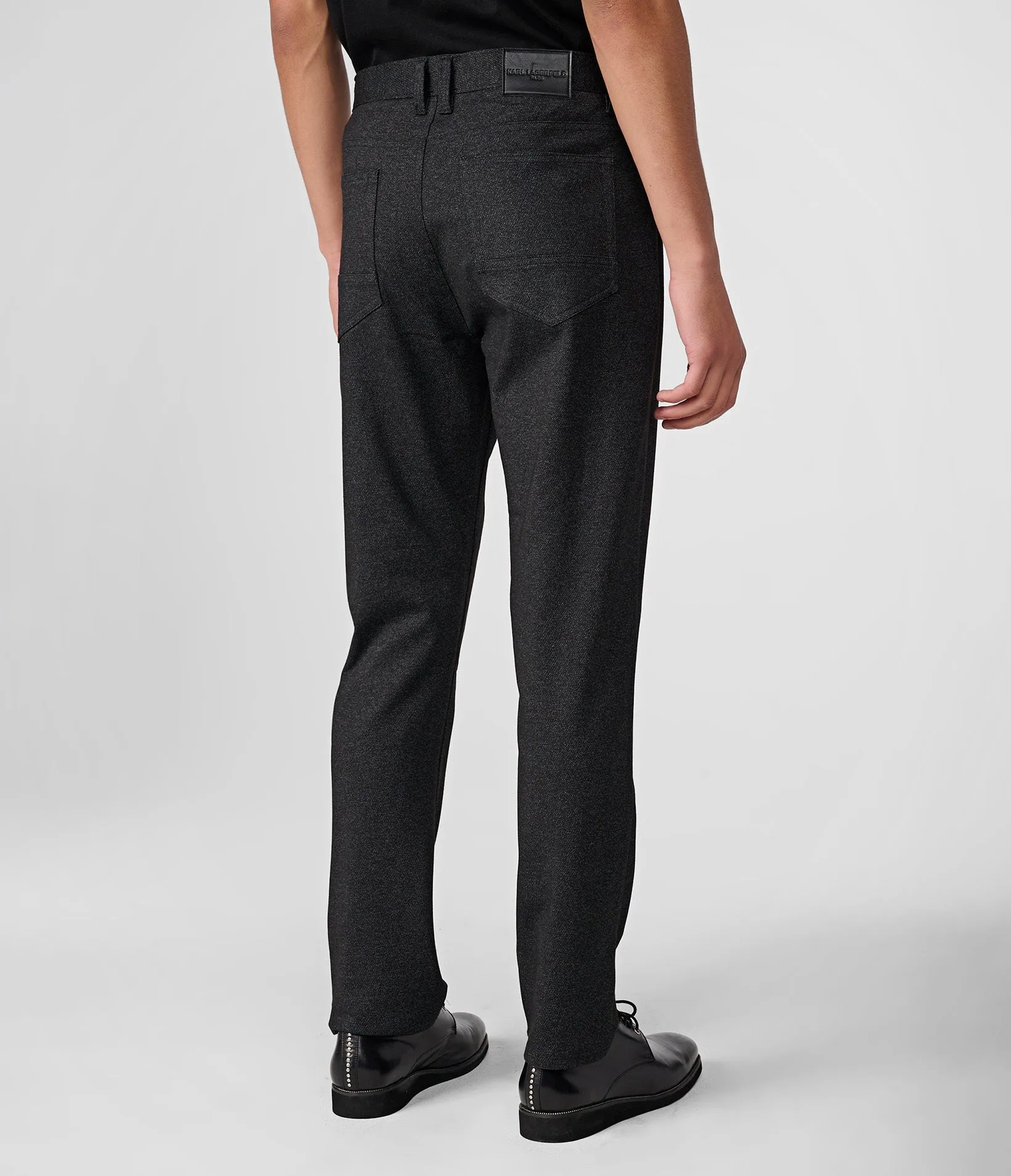 KNIT HEATHERED PANT sold by Karl Lagerfeld Paris product image thumbnail 3
