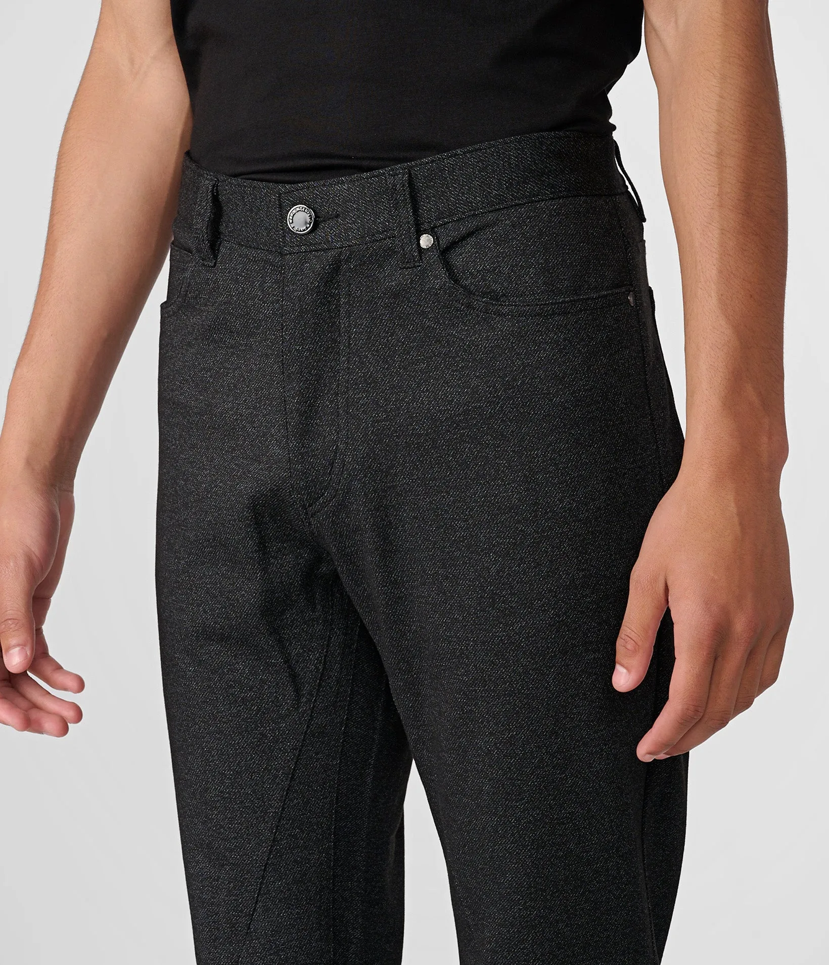 KNIT HEATHERED PANT sold by Karl Lagerfeld Paris product image thumbnail 4