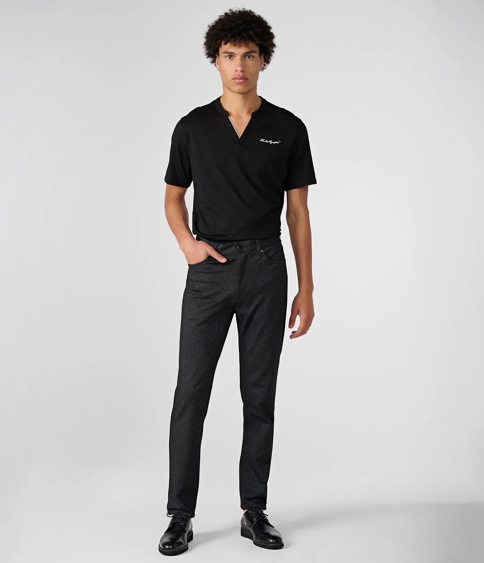 KNIT HEATHERED PANT sold by Karl Lagerfeld Paris