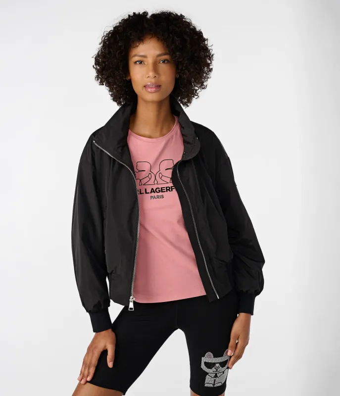 LOGO COLLAR BOMBER sold by Karl Lagerfeld Paris