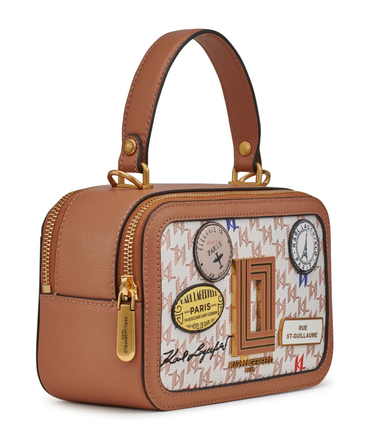 SIMONE HOUSE MONOGRAM PATCH CAMERA CROSSBODY sold by Karl Lagerfeld Paris product image thumbnail 3